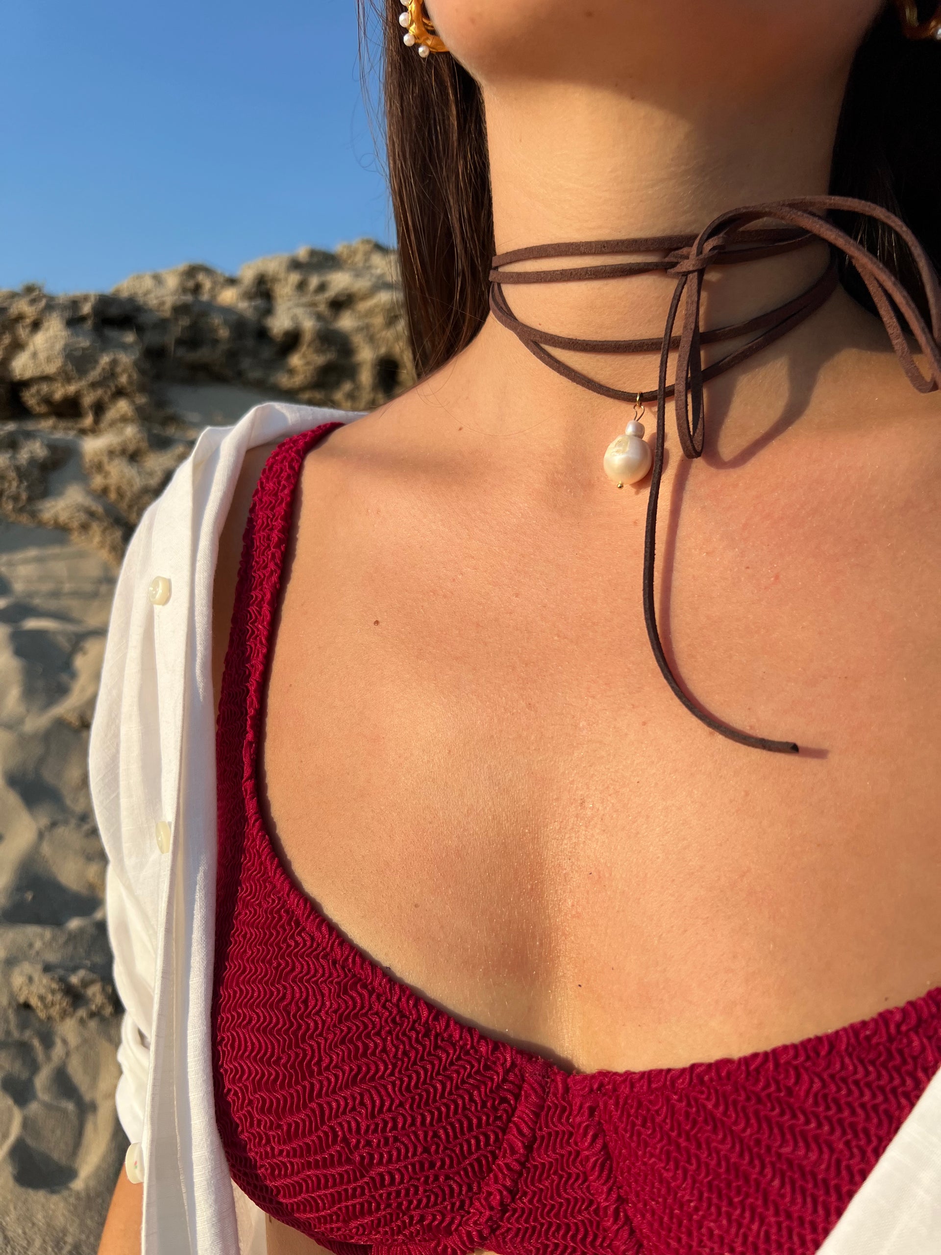 COLLANA NOSTALGIA MEDITERRANEA MARRONE